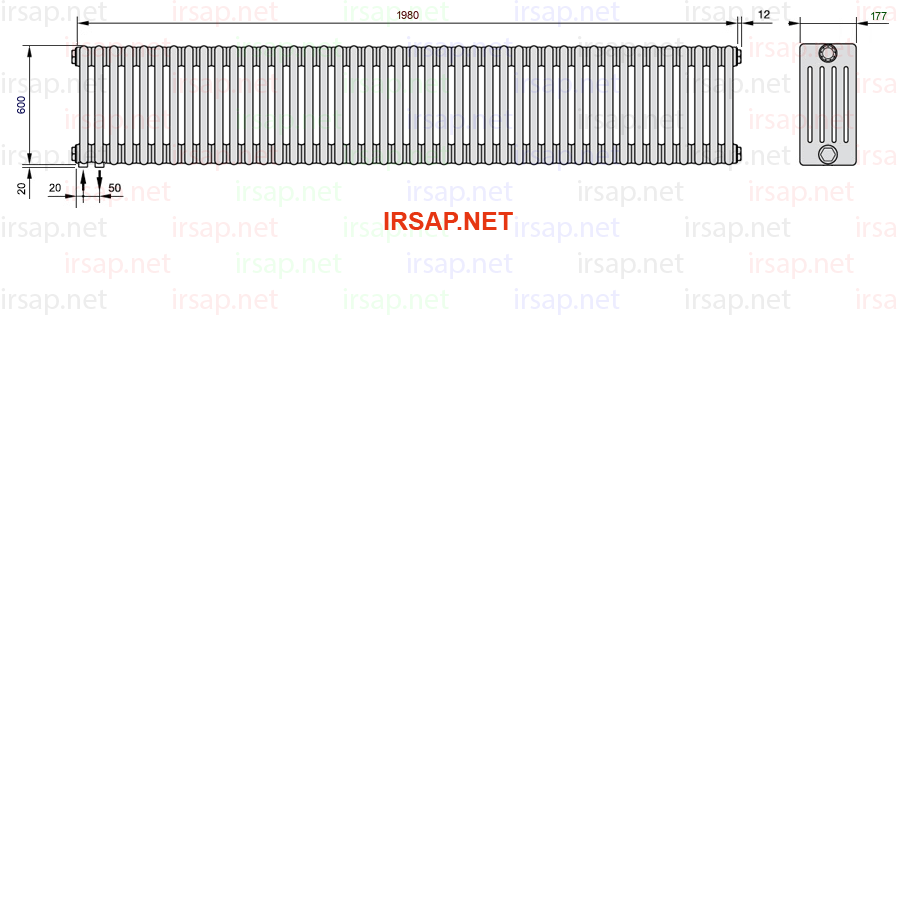 Радиатор IRSAP Tesi 50600/44 T18 CL 01